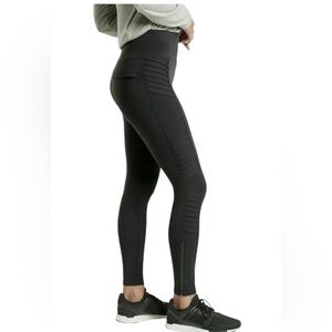 Athleta Delancey Moto‎ Tight Women's Activewear Pants - Black, Size: S (598323)